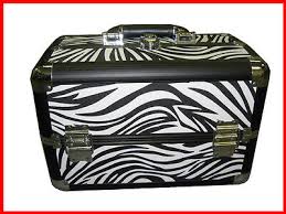 zebra makeup train case all purpose