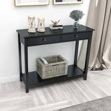sofa entryway table with storage drawers
