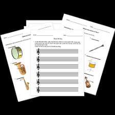Do you play a musical instrument? Free Printable Music History And Theory Worksheets Free Composition Paper All Grades