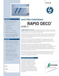 Level 5 Skim Coated Drywall Rapid Deco