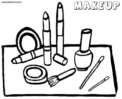 makeup coloring pages coloring pages