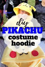 How to diy pikachu costumes? Diy Pikachu Costume Hoodie Free Template Sew Simple Home