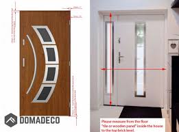 Front Door Design With Side Panel Domadeco