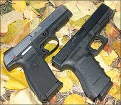 two big 45 acp pistols glock 21 versus