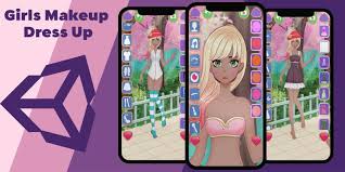 s makeup dress up unity game by