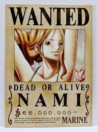 ONE PIECE WANTED POSTER NAMI OFFICIAL MUGIWARA STORE BRAND NEW F/S! | eBay