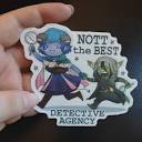 Stickers Nott the Best Detective Agency - Etsy