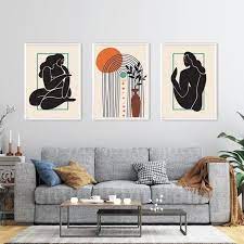 African American Wall Art Set Of 3 Mid