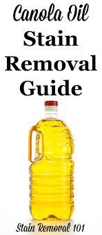 canola oil stain removal guide
