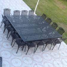 madison 16 seater large garden table