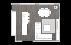 combined kitchen and living room how