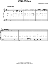If you believe this site has violated canadian copyright law, please contact us. New Zealand Folksong Wellerman Sheet Music Easy Piano In A Minor Download Print Sku Mn0226816