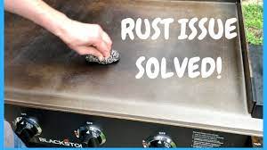 blackstone griddle rust issue tips and