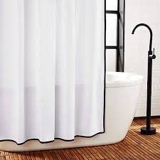 black border shower curtain 72