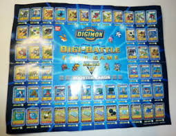 Details About Digimon 1999 Digi Battle Card Game Series 2 Booster Card Chart Fold Up Cpics