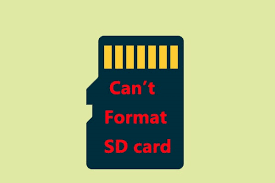 cant format sd card on windows pc or