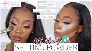 setting powder 101 full face tutorial