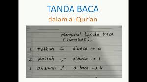 Video selanjutnya akan kami tampilkan bacaan dasar mulai dari iqra' 1 sampai iqra' 6 agar teman teman mudah memahami. Tanda Baca Dlm Al Qur An Kls 1 Youtube