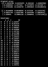 python converting a 3d numpy array to