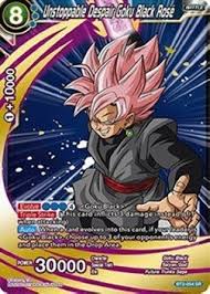 I would say goku black because frieza is known to drag out fights, and though he is better with and ssj blue goku and vegeta should be stronger than rose black by top, even without additional. Unstoppable Despair Goku Black Rose Foil Cardmarket