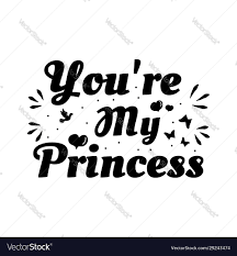 Love phrase youre my princess hand drawn Vector Image