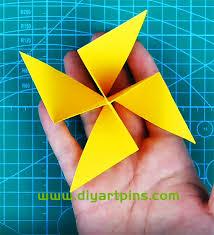 paper windmill making tutorials step by