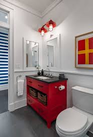 Gorgeous 3.5 thick stone top with integrated ramp style sink or undermount sink. 16 Most Fabulous Red And Black Bathroom Decor Ideas To Get Inspired Jimenezphoto