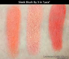 sleek blush by 3 palette lace 367