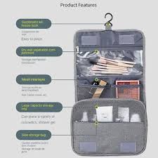 large capacity portable travel toiletry