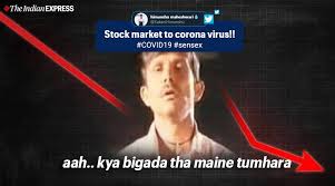 You never know exactly when a stock market crash will. As Sensex Nifty Plummet Amid Coronavirus Scare Netizens Cope The Losses With Relatable Memes Trending News The Indian Express