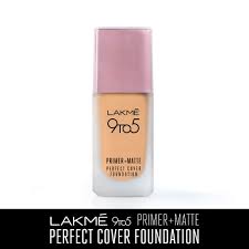 lakme 9to5 p m perfect cover foundation