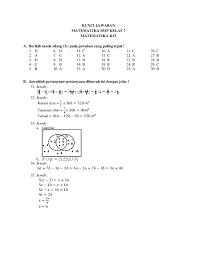 Kumpulan soal bahasa inggris smp dan kunci jawaban. Kunci Jawaban Matematika Kelas 6 Halaman 9 Sanjau Soal Latihan