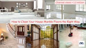 how to clean your house marble floors