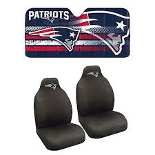 New England Patriots 2pc Seat Covers