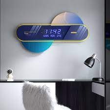 Abstract Digital Luxurious Wall Clock