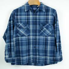 Details About Vintage Pendleton Beach Boys Board Shirt Blue Plaid 100 Wool Usa Made Large