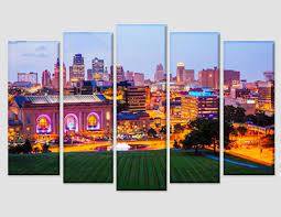 City Canvas Art Kansas City Skyline