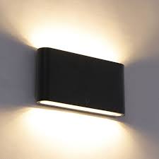 Modern Outdoor Wall Lamp Black 17 5 Cm