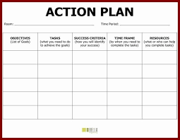 25 Action Plan Example For Students