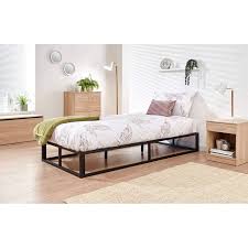 Mattress warehouse provides supportive and durable bed frames for your suitable size mattress. Platform Single Bed Frame Black Buy Online At Qd Stores