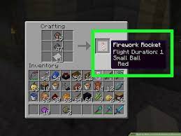 a firework rocket in minecraft