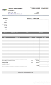 Lawn Mowing Invoice Template Free Pernillahelmersson Document