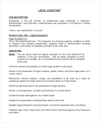 Sample Administrative Assistant Job Description 9