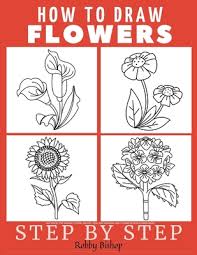 how to draw flowers easy step by step