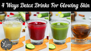 4 ways detox drinks for glowing skin