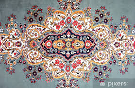 wall mural texture of turkish carpet