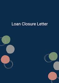 loan closure letter template in word