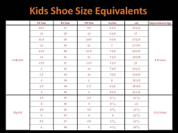 Qatique Closet Childrens Shoe Size Chart