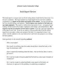 Sample Book Report Example Format College Outline For Elementary