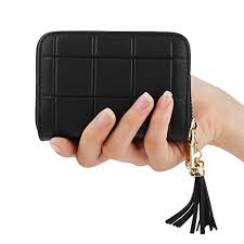 This classic checkered print wallet is both on trend and practical. Ladies Black Genuine Leather Credit Card Holder Women Wallet With 13 Credit Card Slots Wallets For Women Leather Credit Card Holder Credit Card Case Wallets